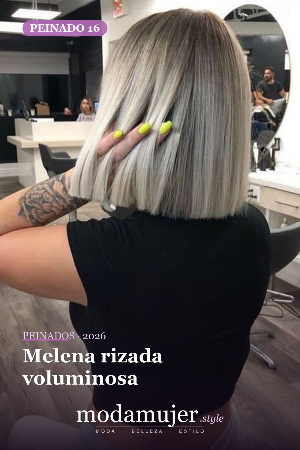 Melena rizada voluminosa — 79 mejores y hermosos peinados de media longitud