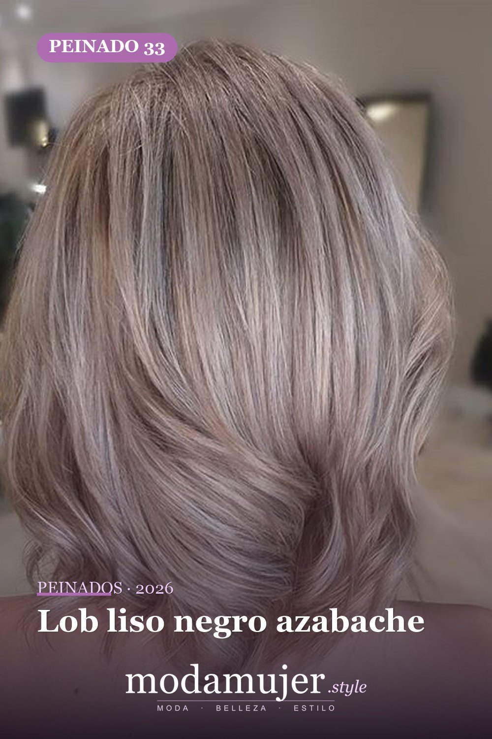 Lob liso negro azabache — 79 mejores y hermosos peinados de media longitud