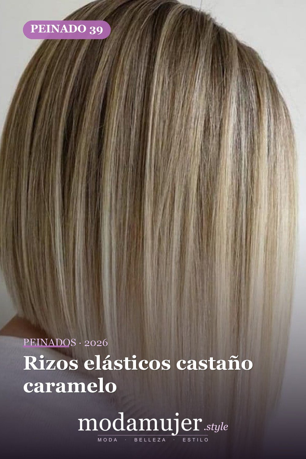 Rizos elásticos castaño caramelo — 79 mejores y hermosos peinados de media longitud
