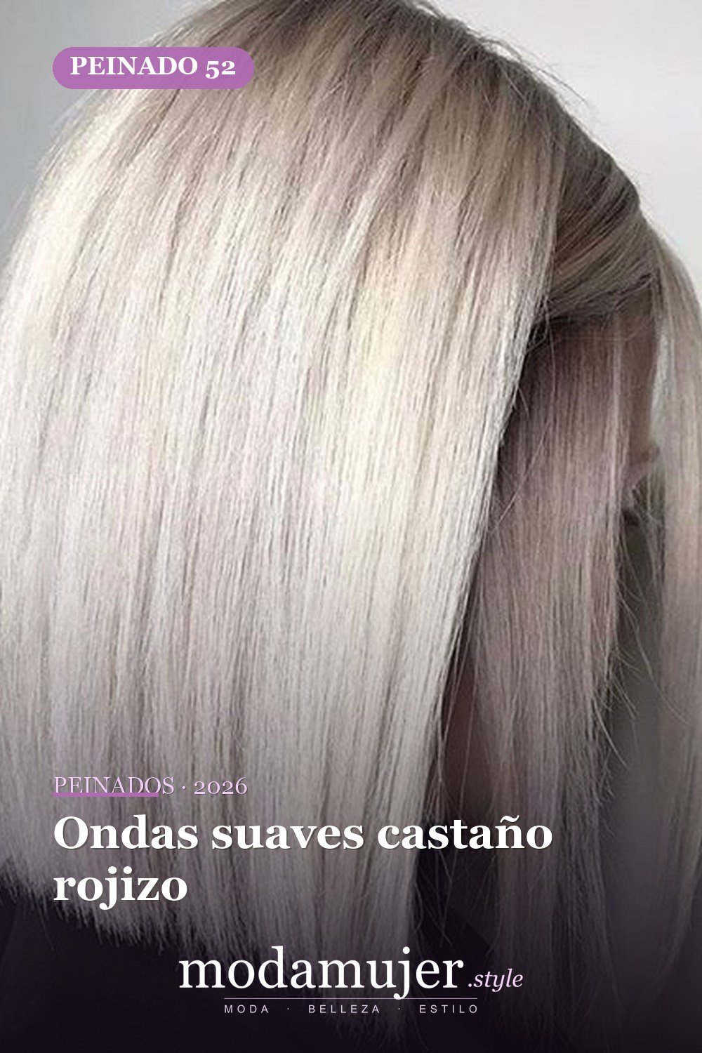 Ondas suaves castaño rojizo — 79 mejores y hermosos peinados de media longitud