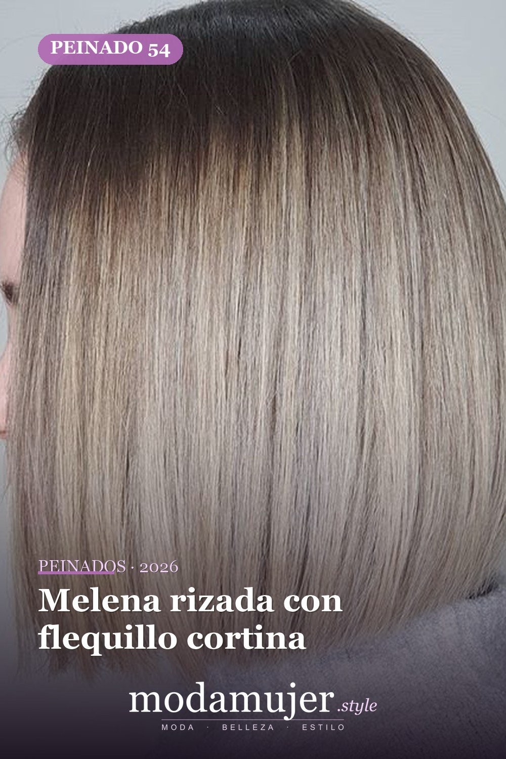 Melena rizada con flequillo cortina — 79 mejores y hermosos peinados de media longitud