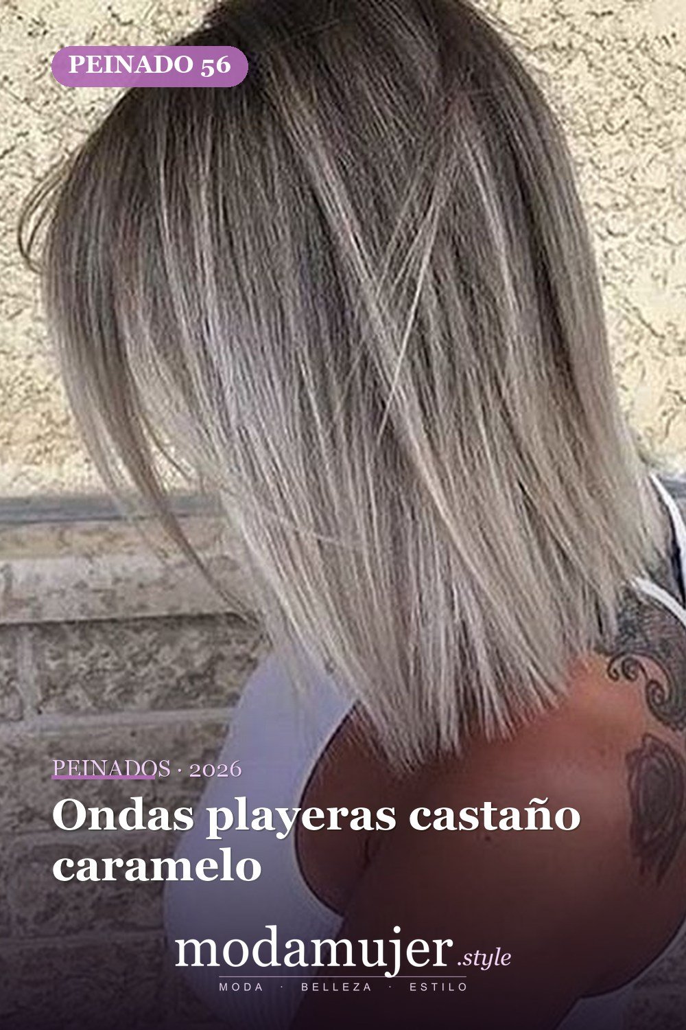 Ondas playeras castaño caramelo — 79 mejores y hermosos peinados de media longitud
