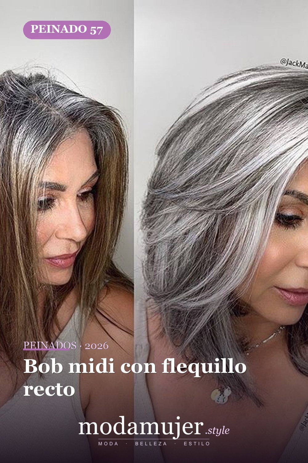 Bob midi con flequillo recto — 79 mejores y hermosos peinados de media longitud
