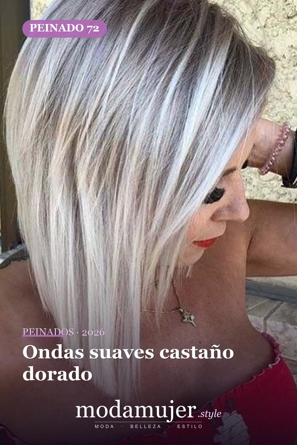 Ondas suaves castaño dorado — 79 mejores y hermosos peinados de media longitud