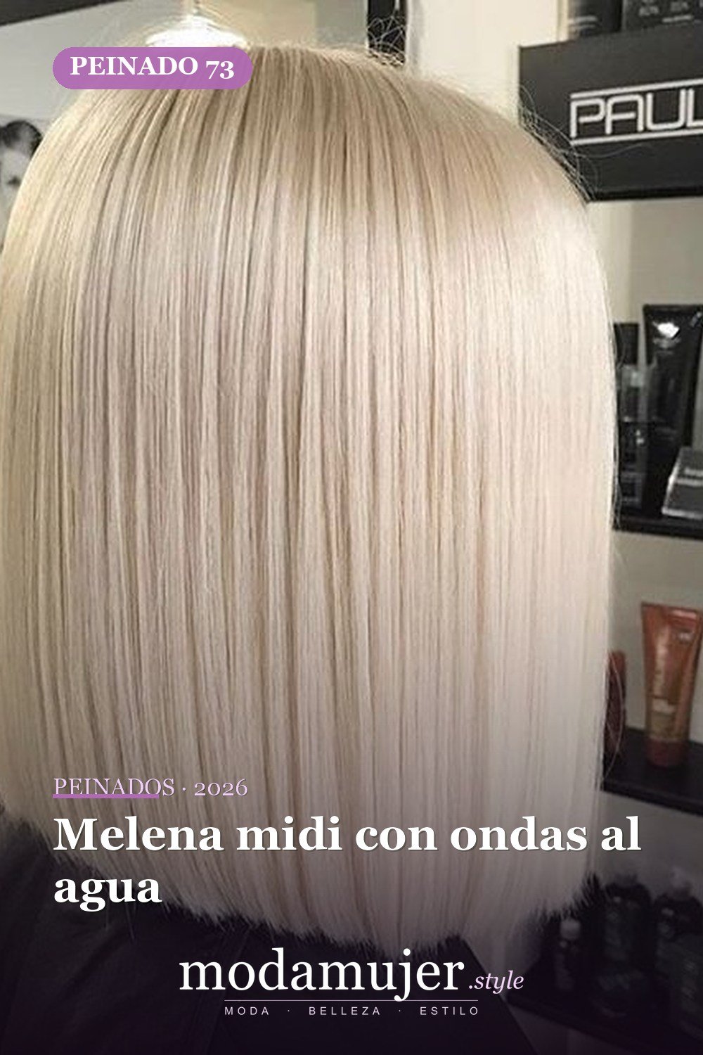 Melena midi con ondas al agua — 79 mejores y hermosos peinados de media longitud