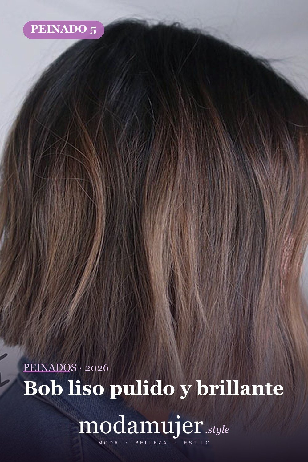 Bob liso pulido y brillante — 80 mejores fotos de corte de pelo Bob