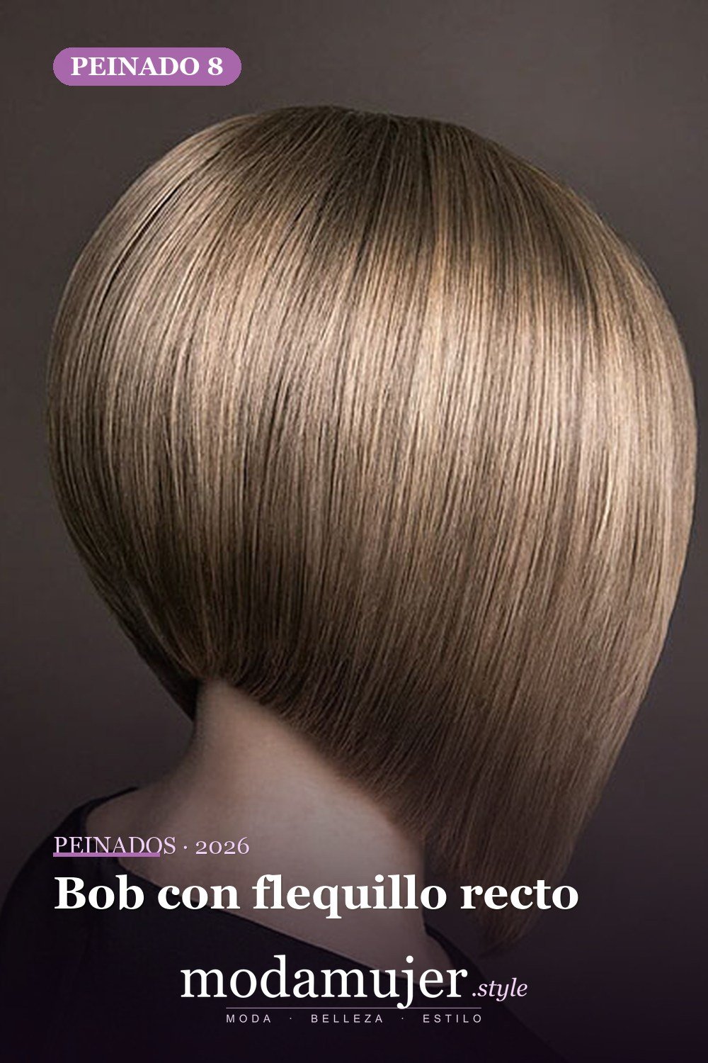Bob con flequillo recto — 80 mejores fotos de corte de pelo Bob