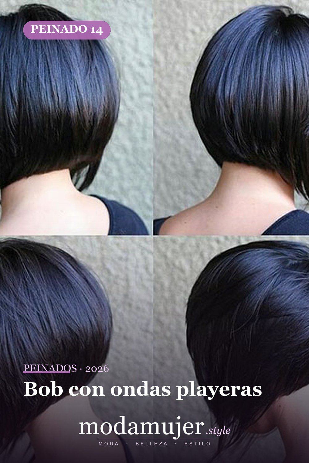 Bob con ondas playeras — 80 mejores fotos de corte de pelo Bob