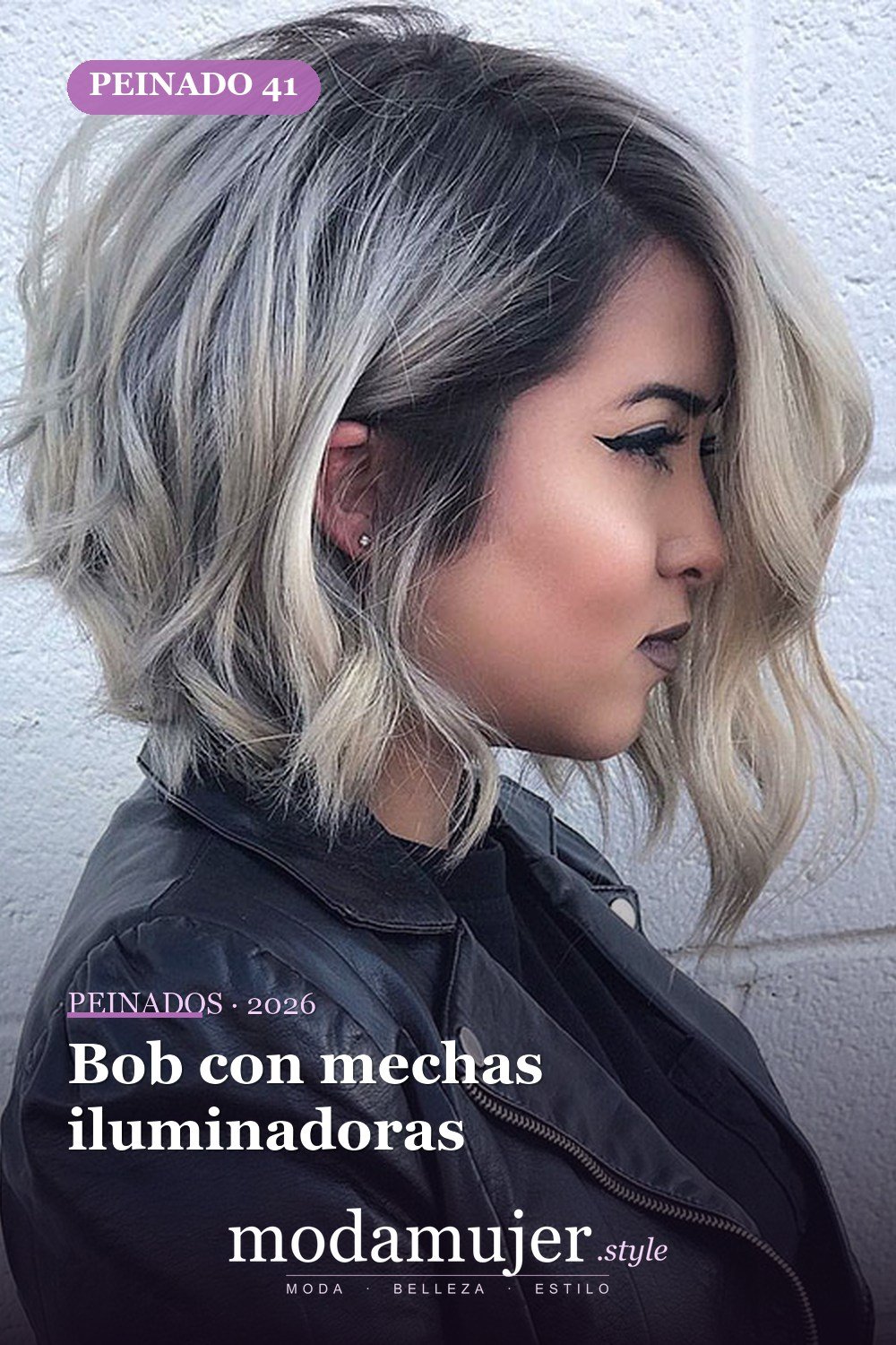 Bob con mechas iluminadoras — 80 mejores fotos de corte de pelo Bob