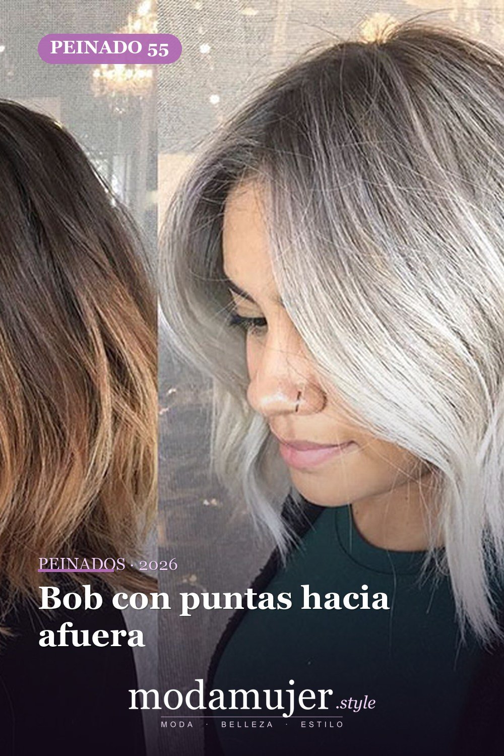 Bob con puntas hacia afuera — 80 mejores fotos de corte de pelo Bob