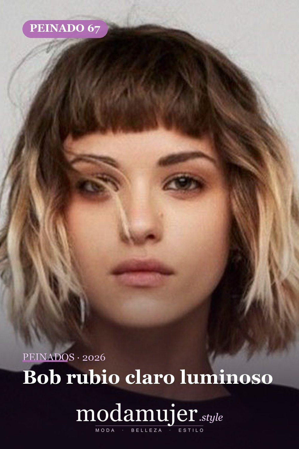 Bob rubio claro luminoso — 80 mejores fotos de corte de pelo Bob