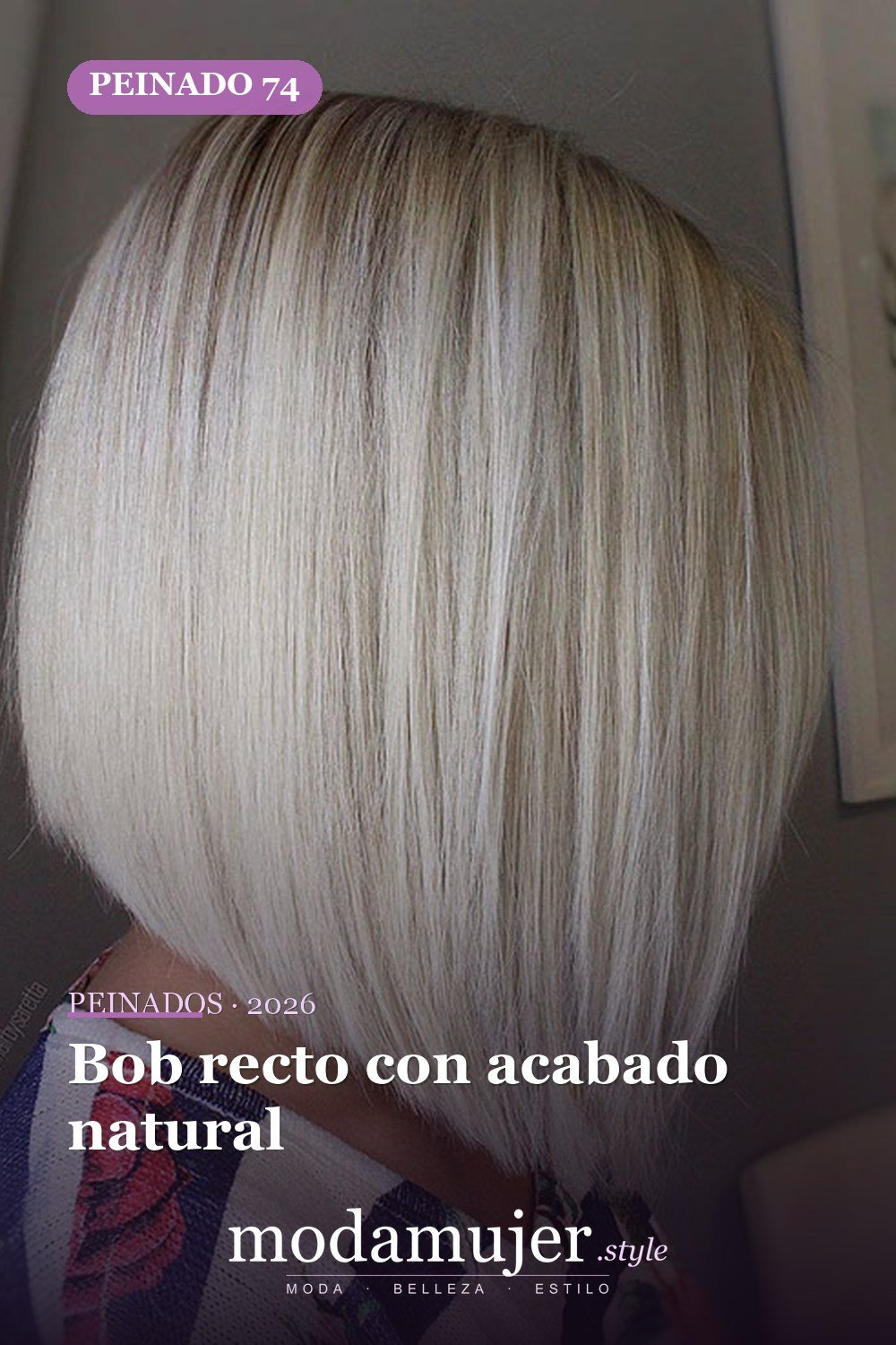 Bob recto con acabado natural — 80 mejores fotos de corte de pelo Bob