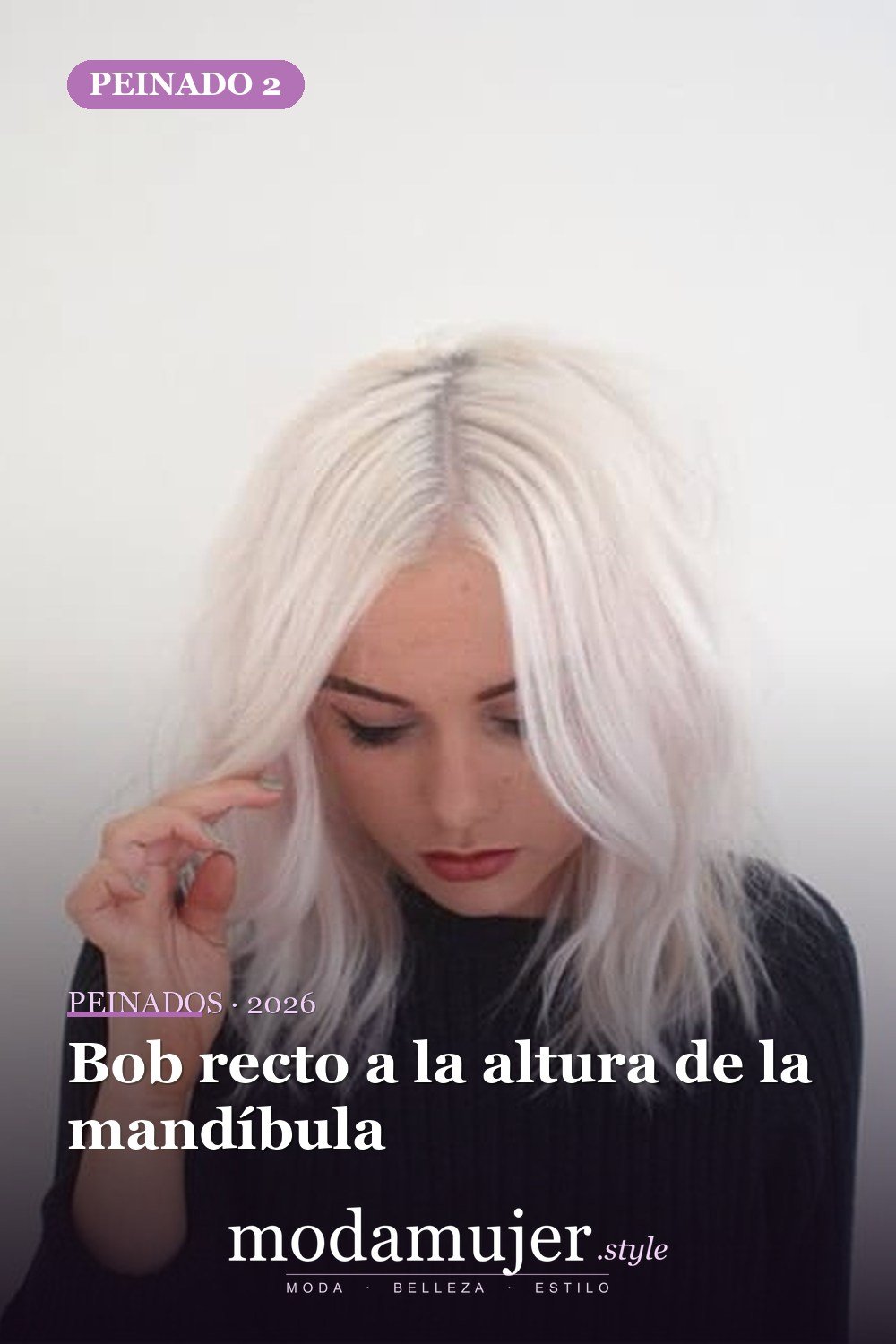 Bob recto a la altura de la mandíbula — 80 Peinados Nuevos para Mujer para Cada Forma de Rostro
