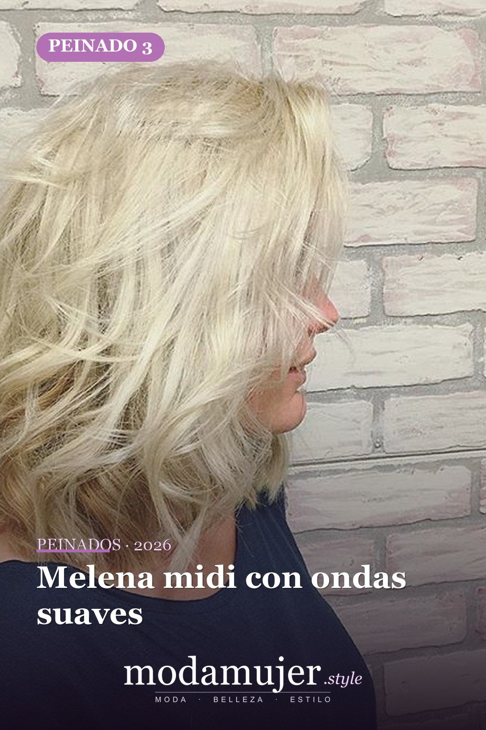 Melena midi con ondas suaves — 80 Peinados Nuevos para Mujer para Cada Forma de Rostro
