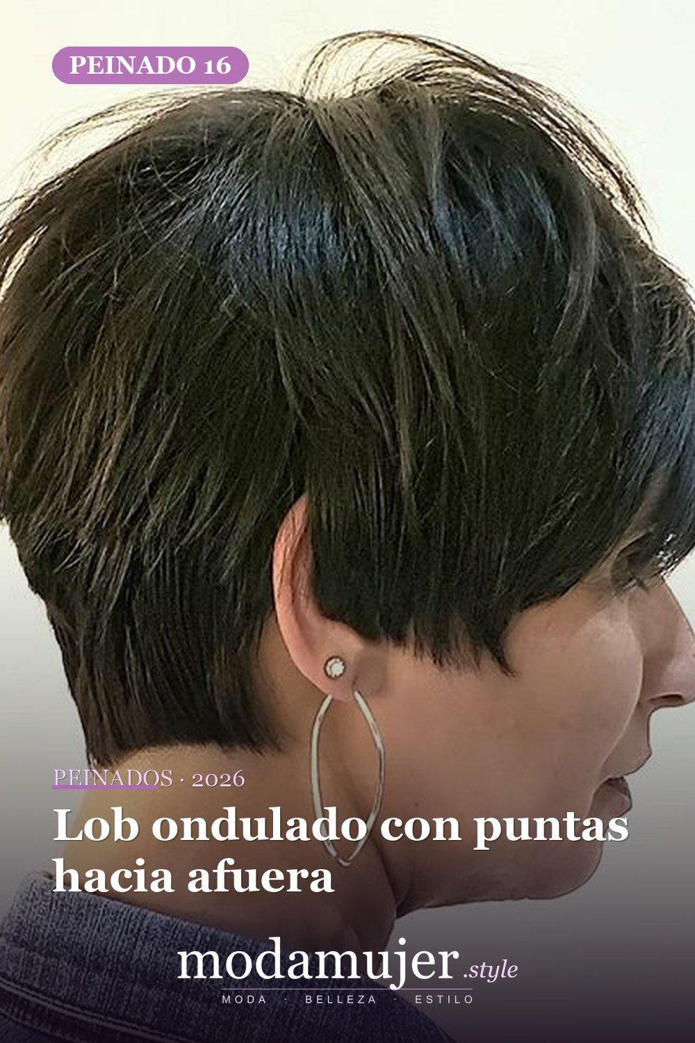 Lob ondulado con puntas hacia afuera — 80 Peinados Nuevos para Mujer para Cada Forma de Rostro