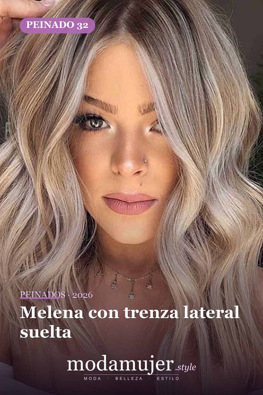 Melena con trenza lateral suelta — 80 Peinados Nuevos para Mujer para Cada Forma de Rostro
