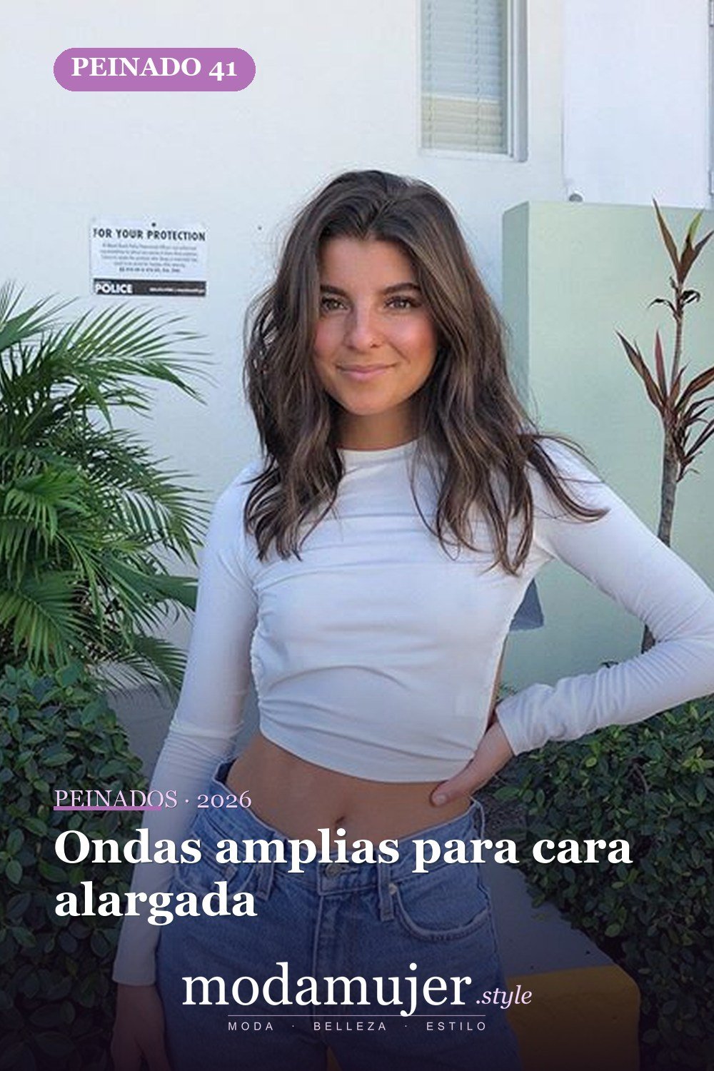 Ondas amplias para cara alargada — 80 Peinados Nuevos para Mujer para Cada Forma de Rostro