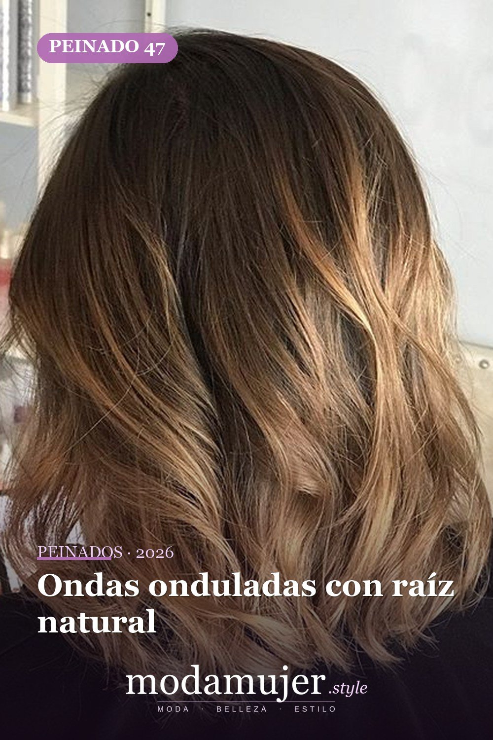 Ondas onduladas con raíz natural — 80 Peinados Nuevos para Mujer para Cada Forma de Rostro
