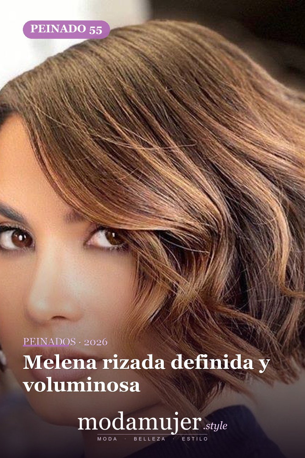 Melena rizada definida y voluminosa — 80 Peinados Nuevos para Mujer para Cada Forma de Rostro
