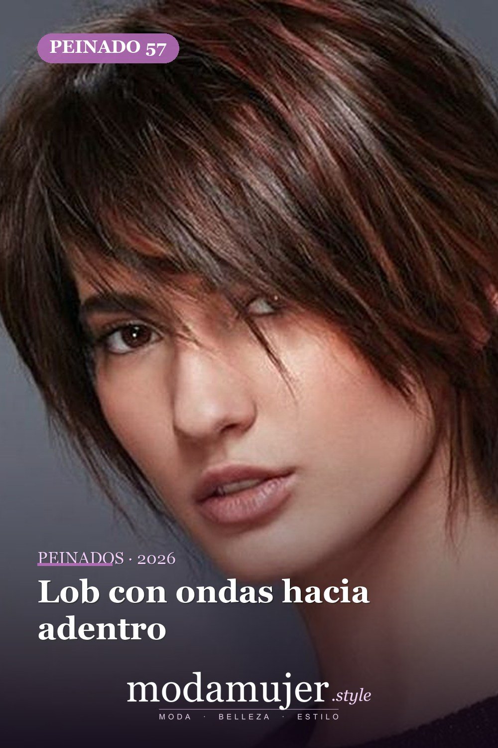 Lob con ondas hacia adentro — 80 Peinados Nuevos para Mujer para Cada Forma de Rostro