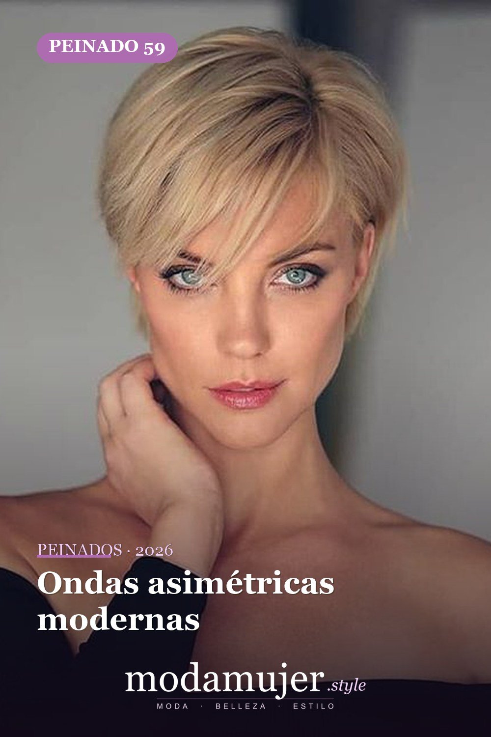 Ondas asimétricas modernas — 80 Peinados Nuevos para Mujer para Cada Forma de Rostro