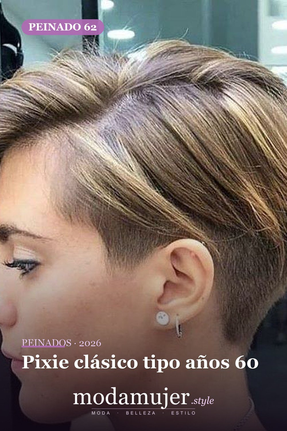 Pixie clásico tipo años 60 — 80 Peinados Nuevos para Mujer para Cada Forma de Rostro