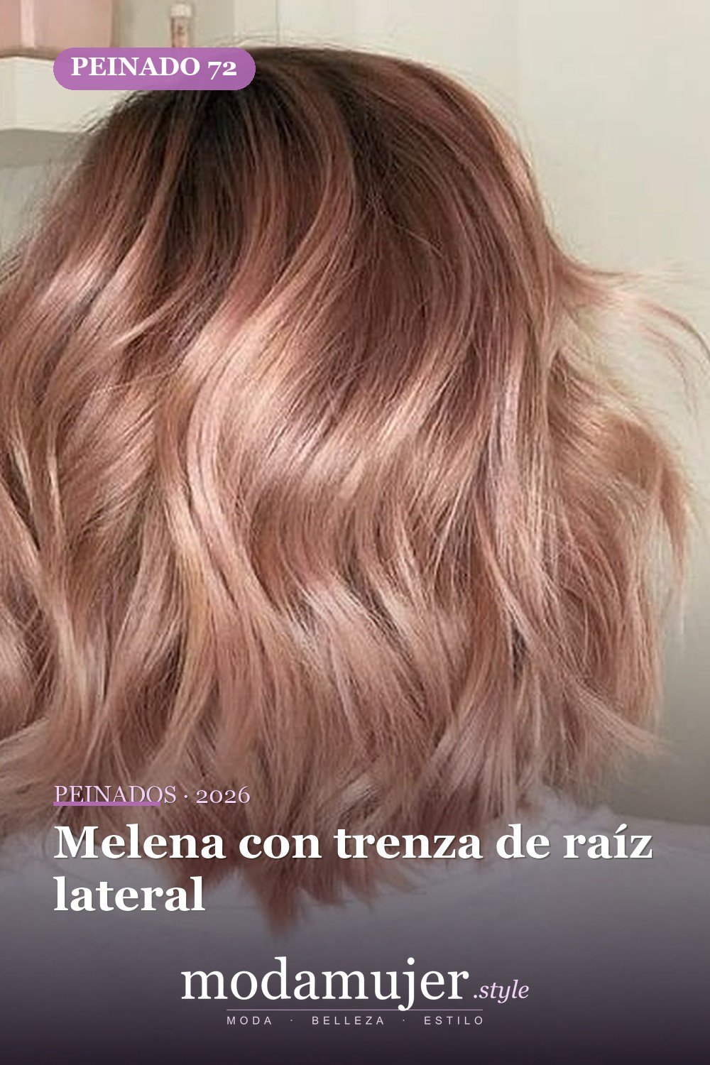 Melena con trenza de raíz lateral — 80 Peinados Nuevos para Mujer para Cada Forma de Rostro