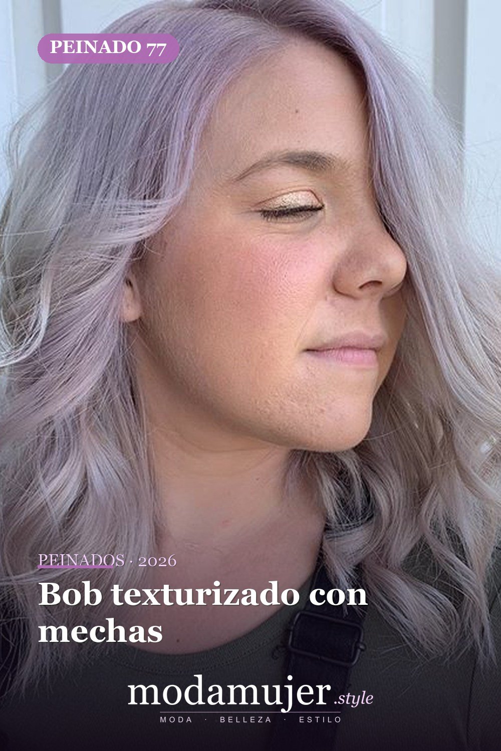 Bob texturizado con mechas — 80 Peinados Nuevos para Mujer para Cada Forma de Rostro