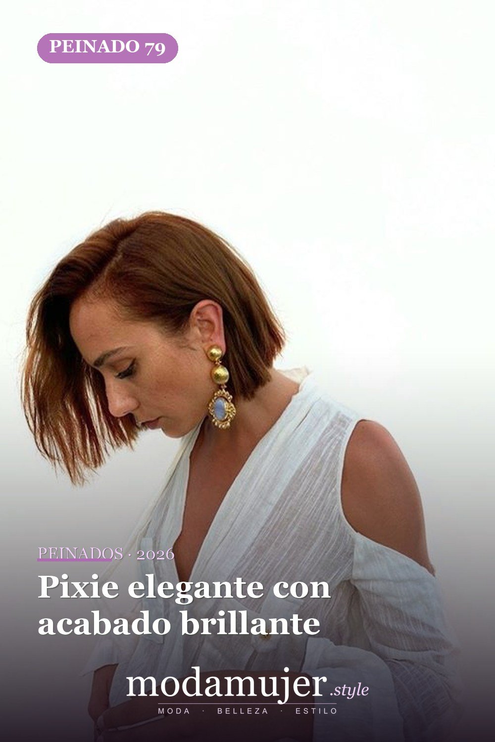 Pixie elegante con acabado brillante — 80 Peinados Nuevos para Mujer para Cada Forma de Rostro