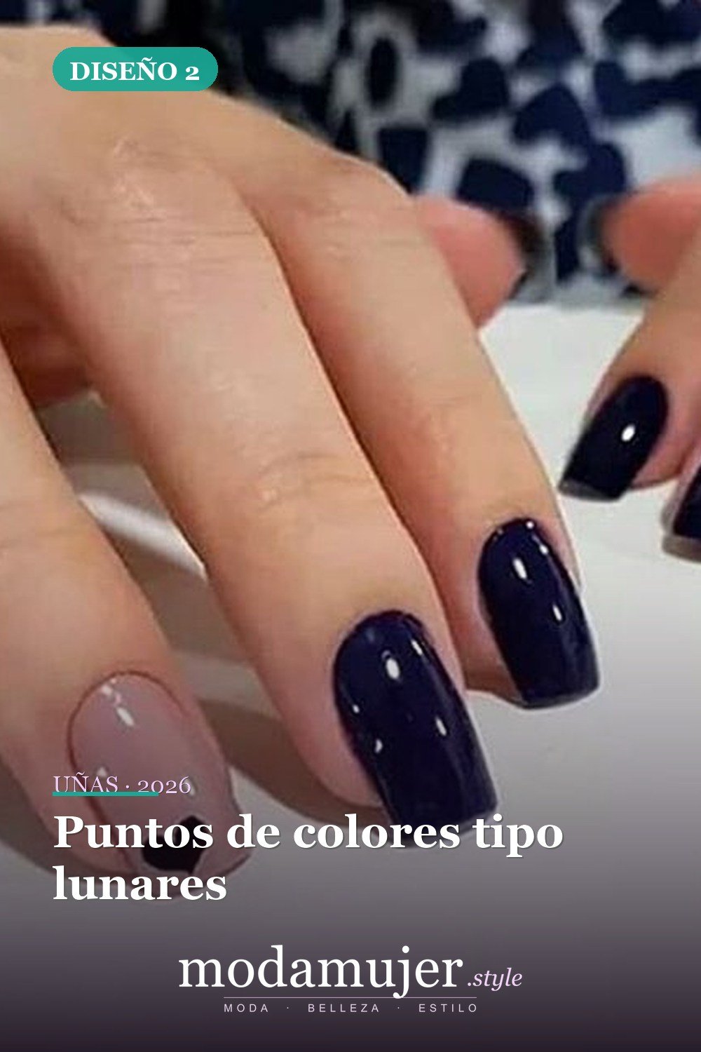 Puntos de colores tipo lunares — 81 Diseños de uñas fáciles para principiantes