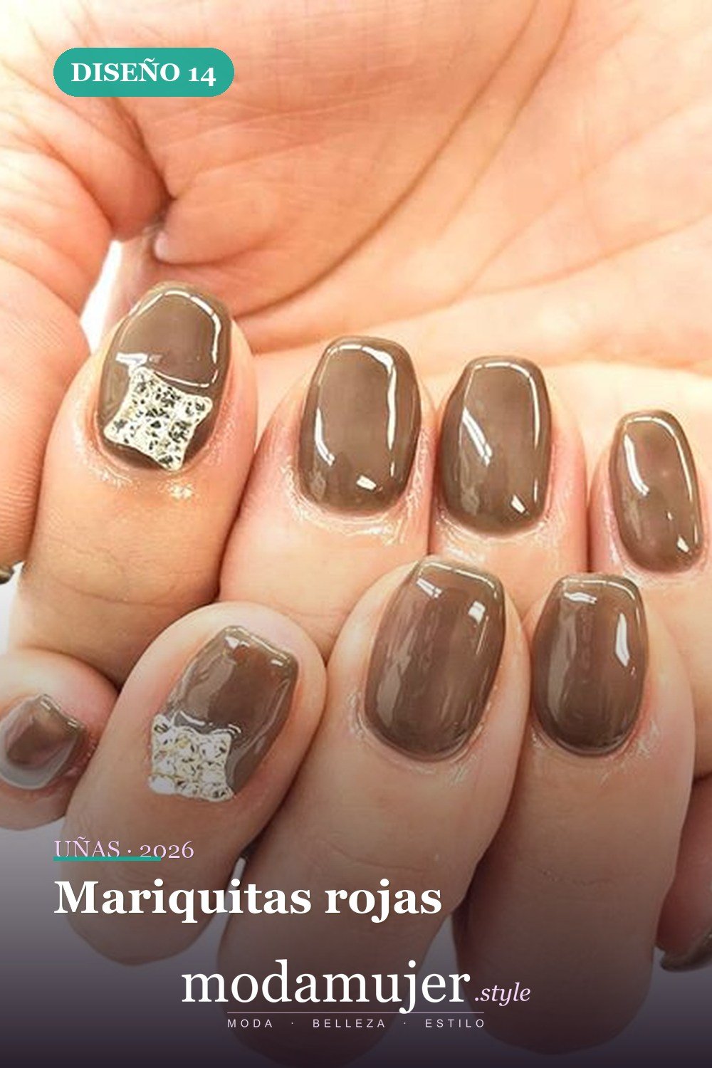 Mariquitas rojas — 81 Diseños de uñas fáciles para principiantes