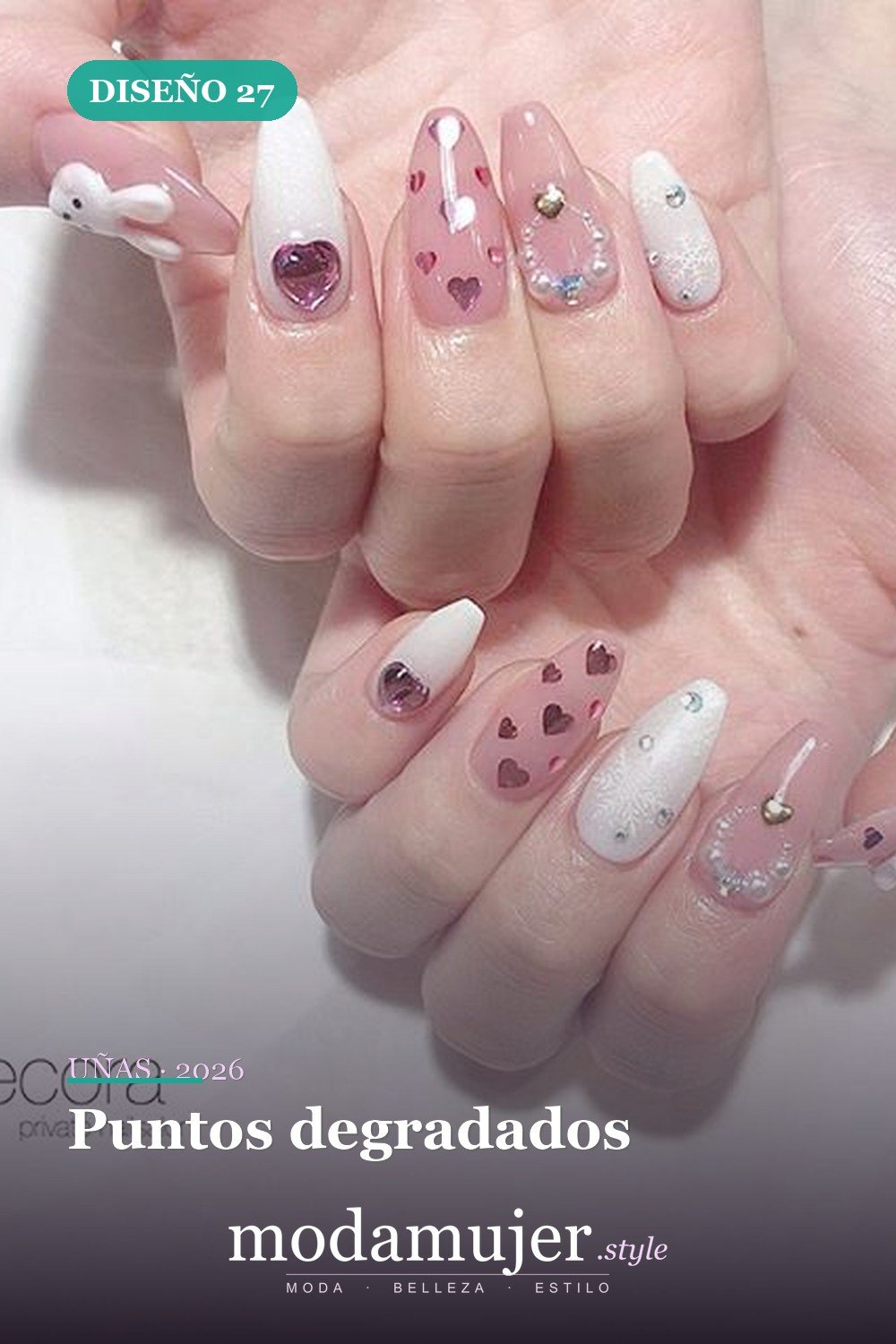 Puntos degradados — 81 Diseños de uñas fáciles para principiantes