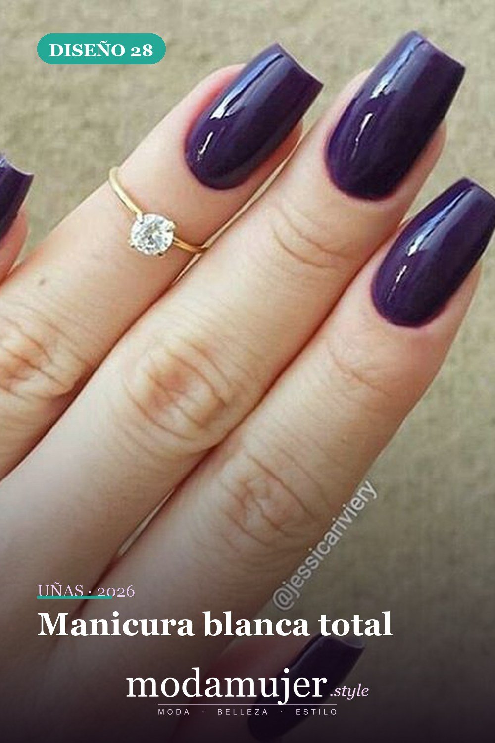 Manicura blanca total — 81 Diseños de uñas fáciles para principiantes