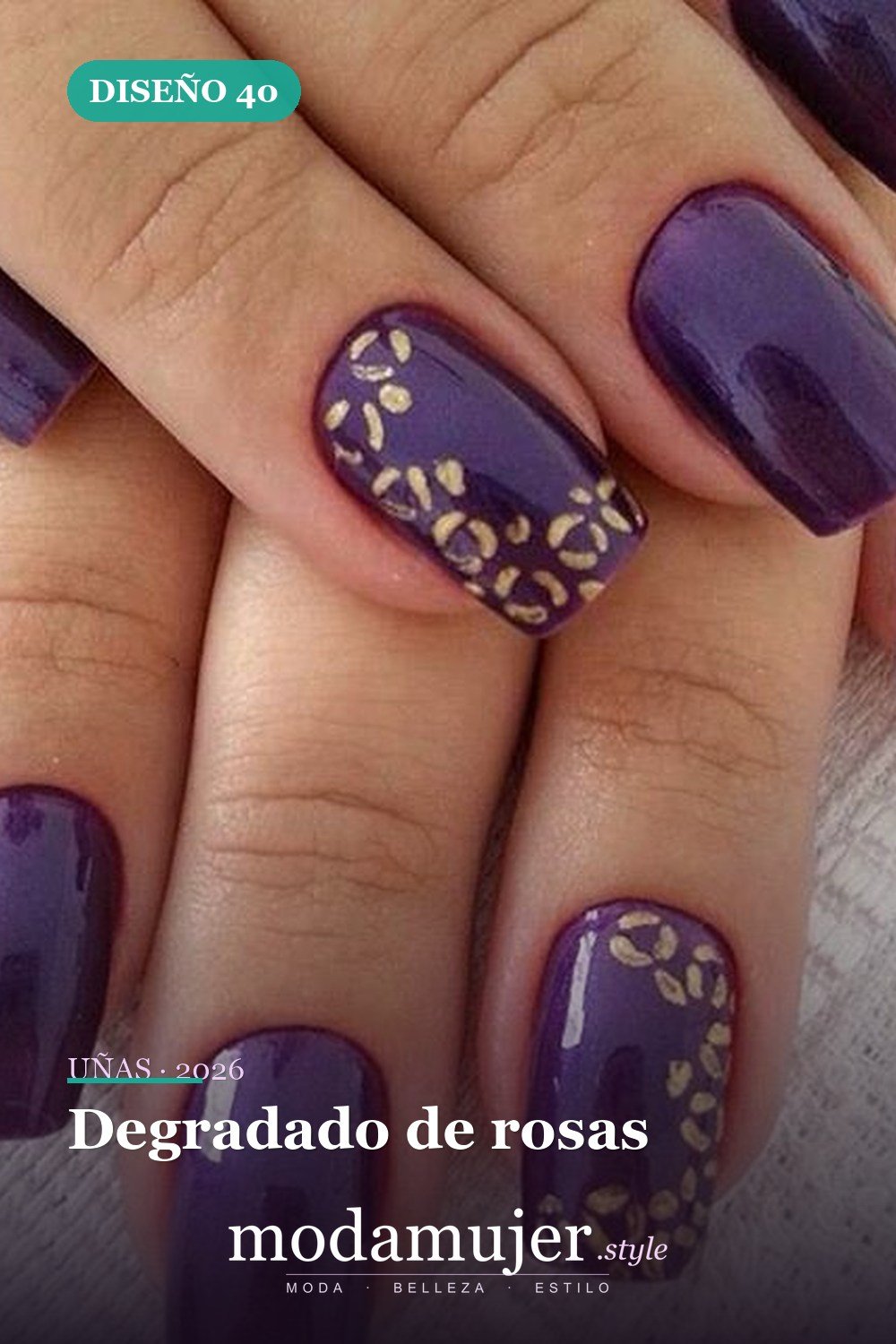 Degradado de rosas — 81 Diseños de uñas fáciles para principiantes