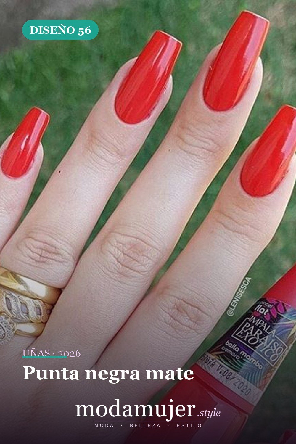 Punta negra mate — 81 Diseños de uñas fáciles para principiantes