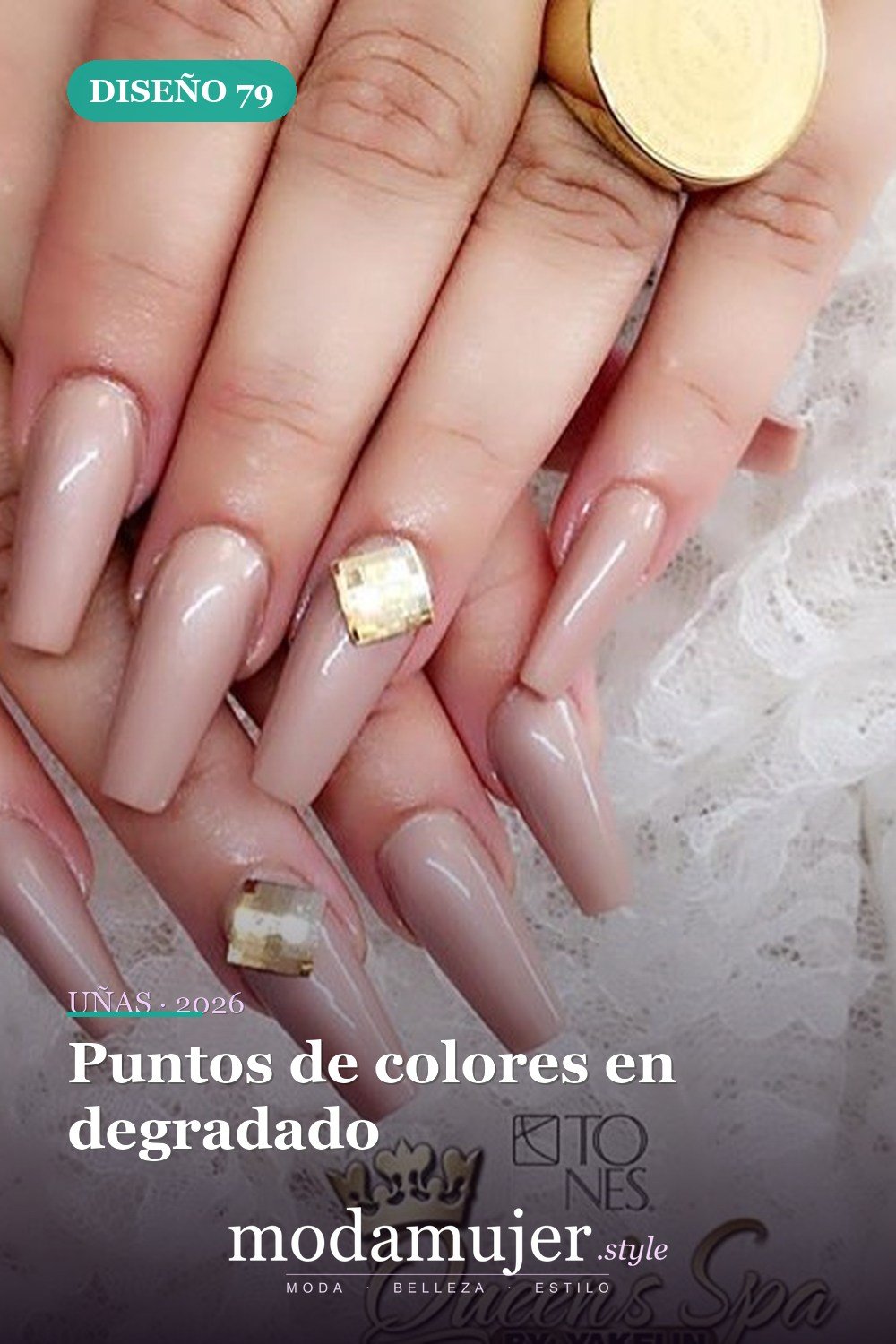 Puntos de colores en degradado — 81 Diseños de uñas fáciles para principiantes