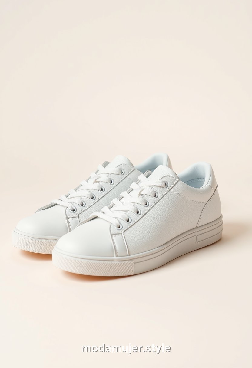 Zapatillas deportivas blancas minimalistas