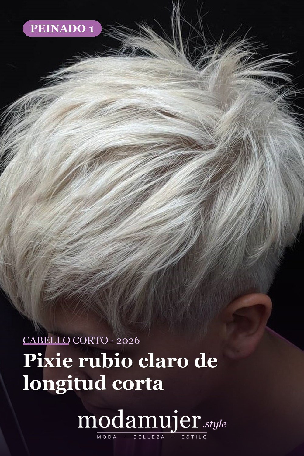 Pixie rubio claro de longitud corta — corte de cabello corto y picado para 2026