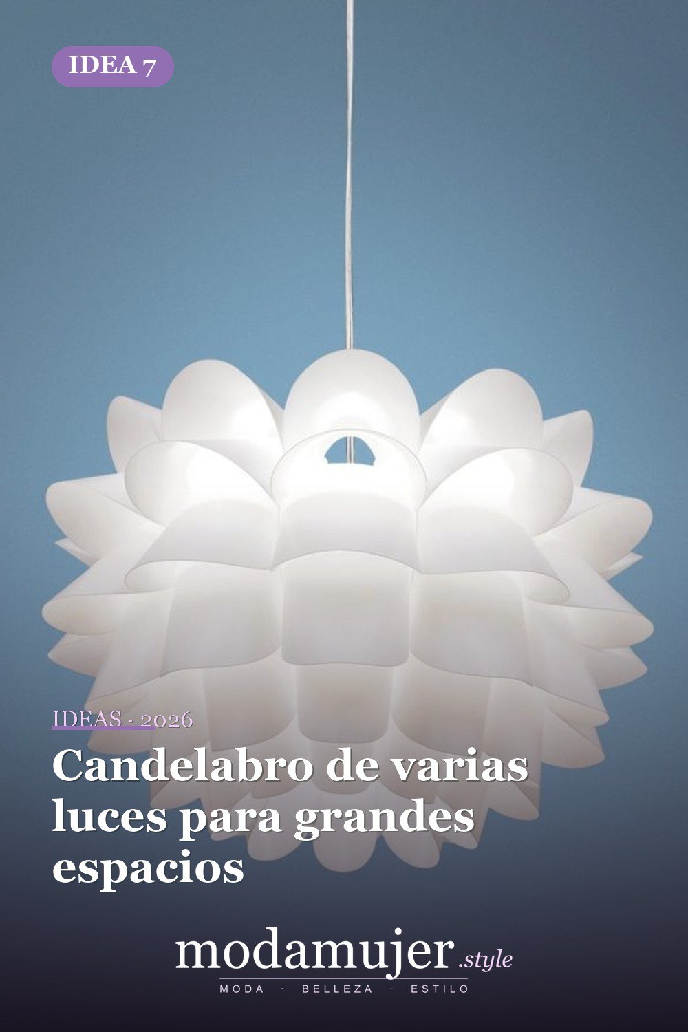 Candelabro de varias luces para grandes espacios — Candelabros para habitaciones que completarán tu renovación personal