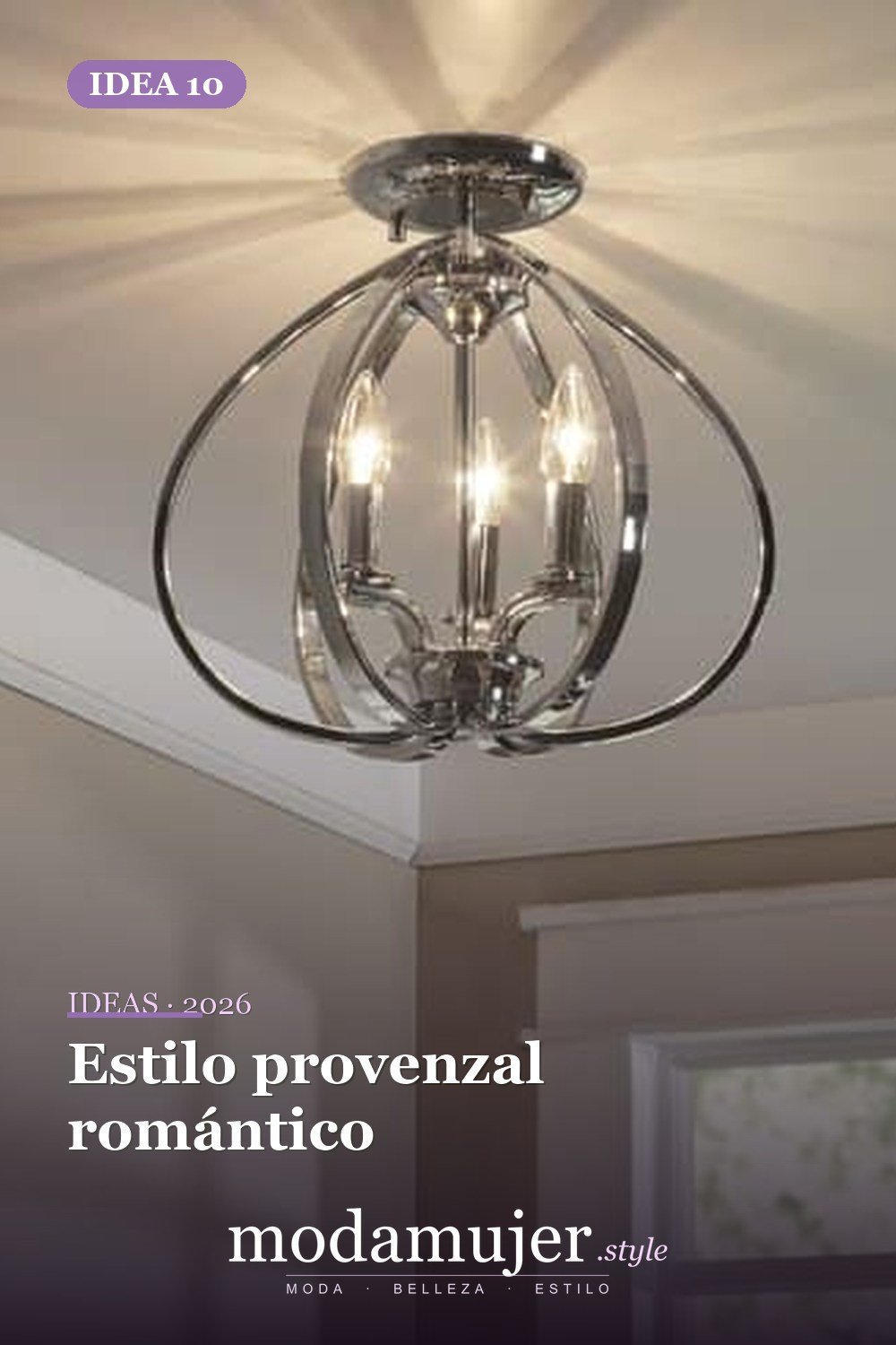Estilo provenzal romántico — Candelabros para habitaciones que completarán tu renovación personal
