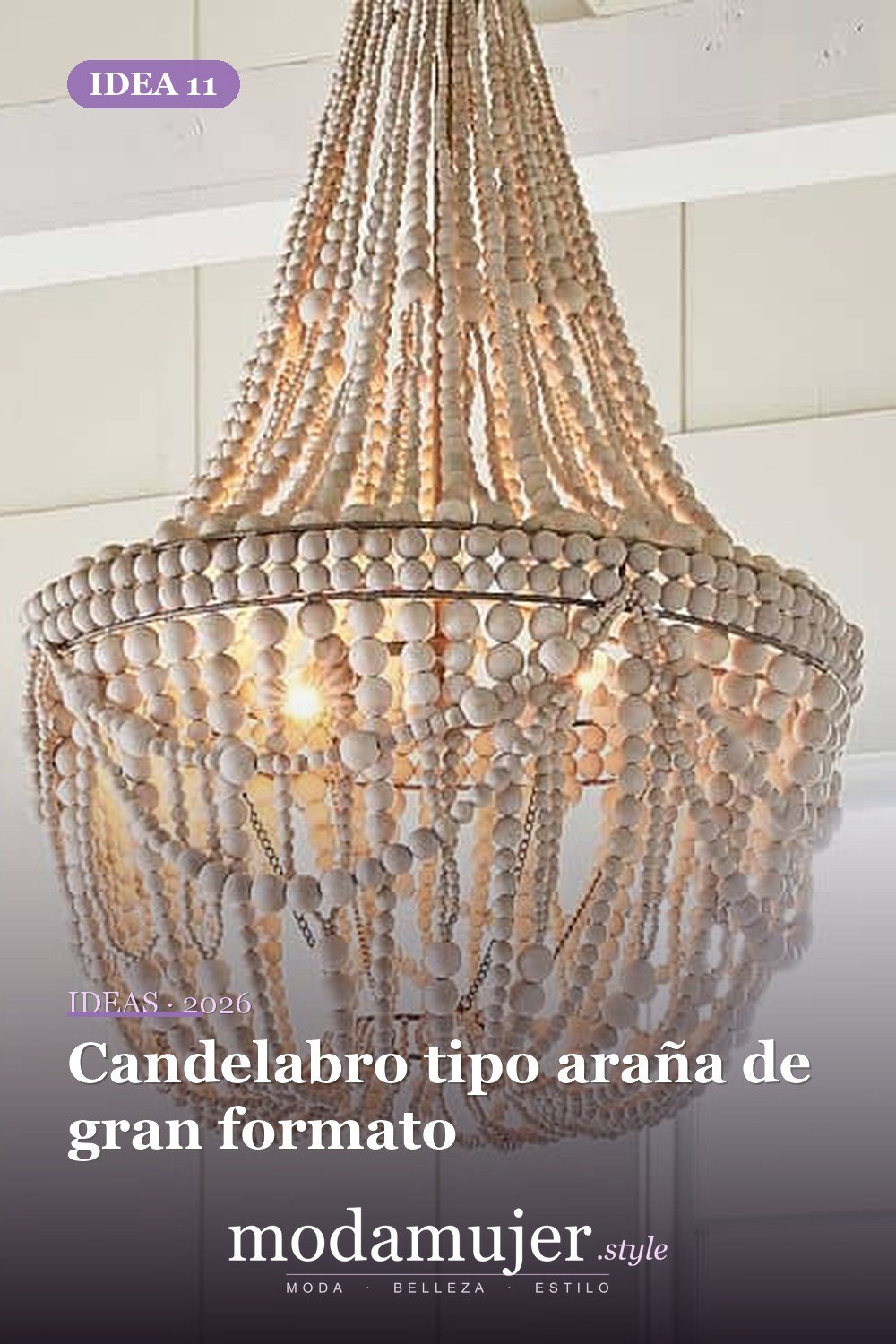 Candelabro tipo araña de gran formato — Candelabros para habitaciones que completarán tu renovación personal