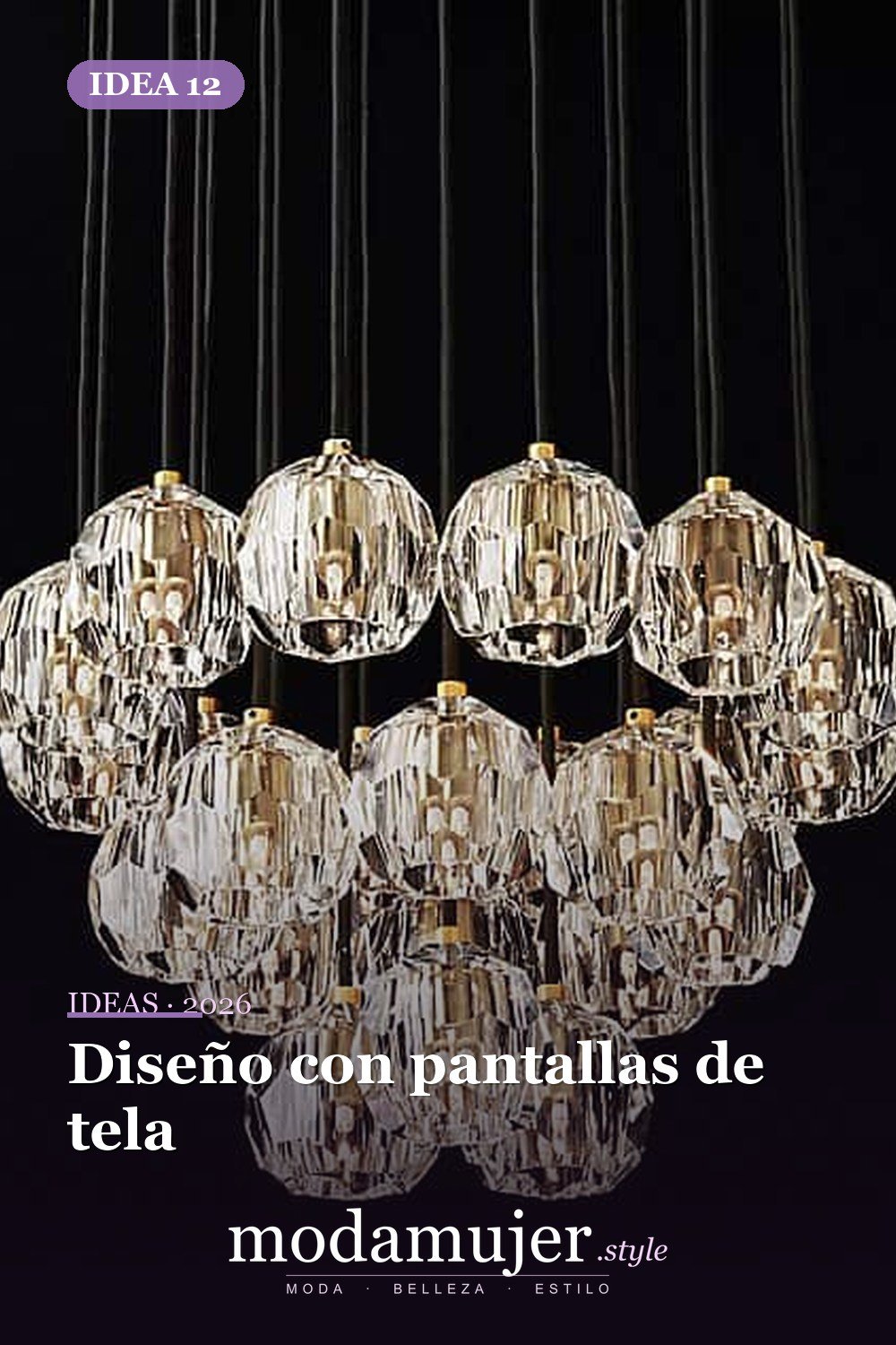 Diseño con pantallas de tela — Candelabros para habitaciones que completarán tu renovación personal