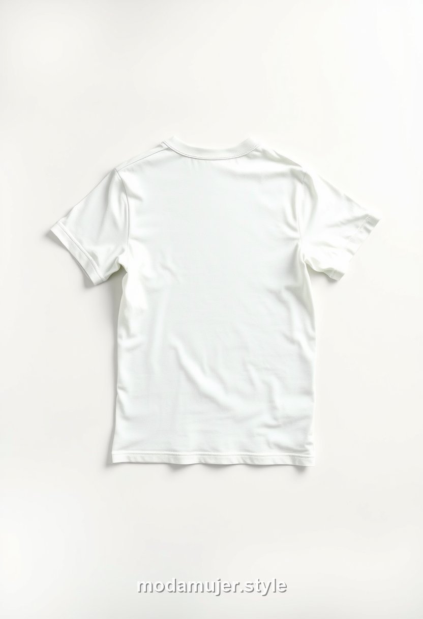 Camiseta blanca básica de algodón
