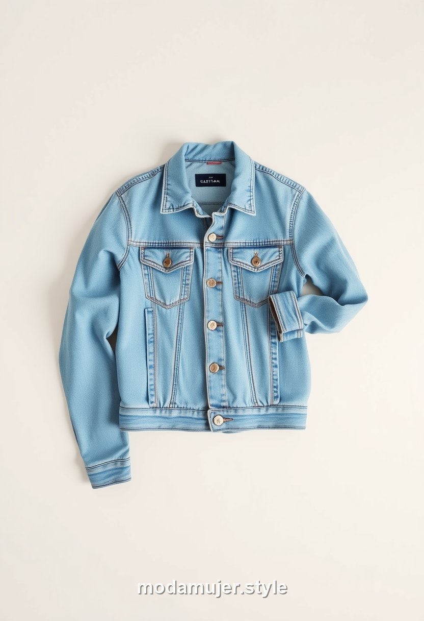 Chaqueta vaquera clásica azul