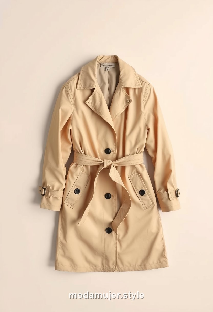 Gabardina ligera impermeable beige