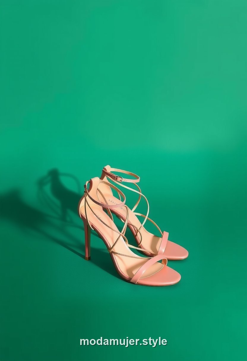 Sandalias de tacón de tiras finas