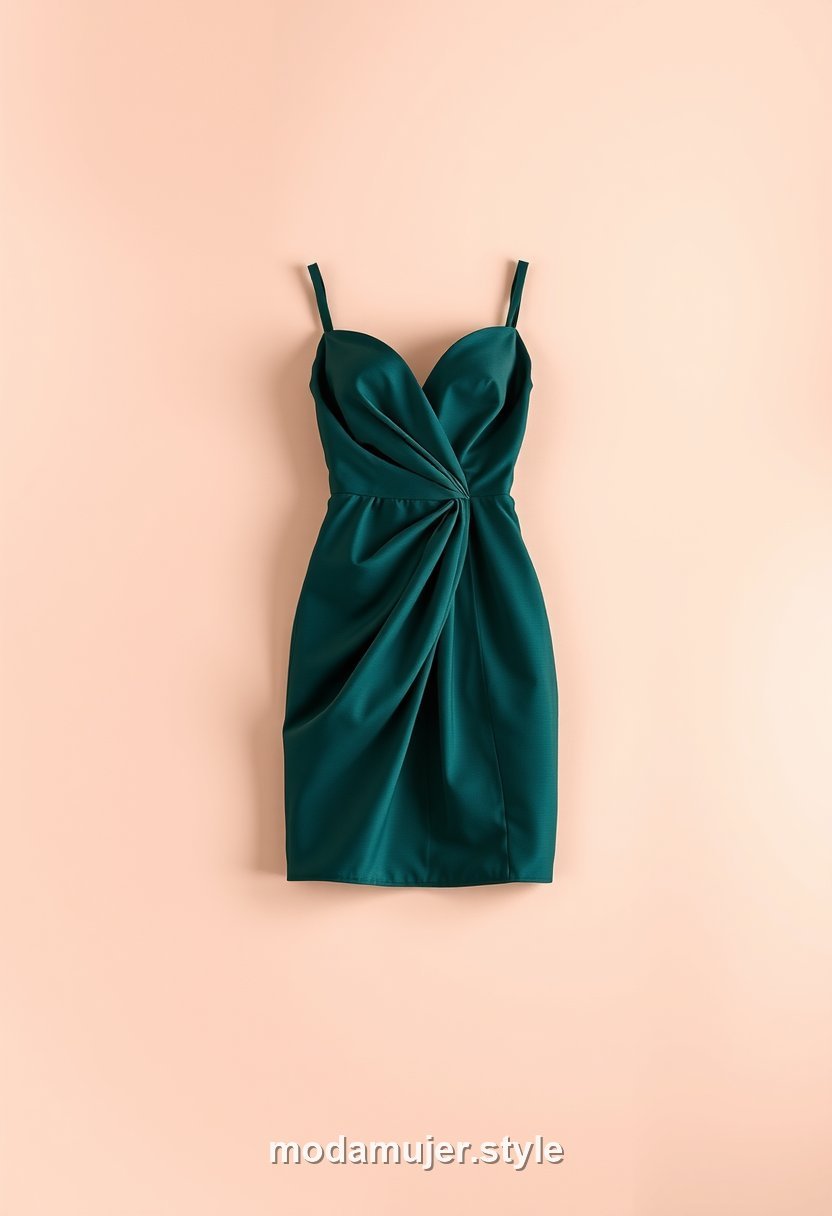 Vestido cóctel corto elegante