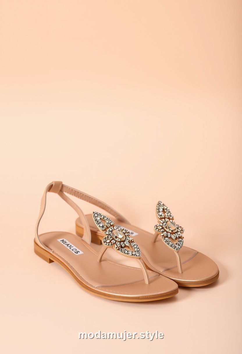 Sandalias planas elegantes joya