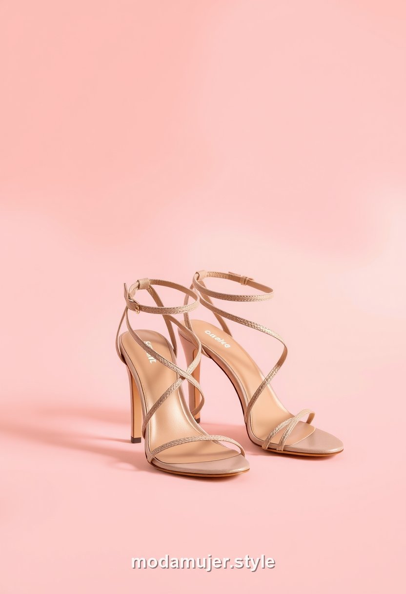 Sandalias de tacón de tiras finas