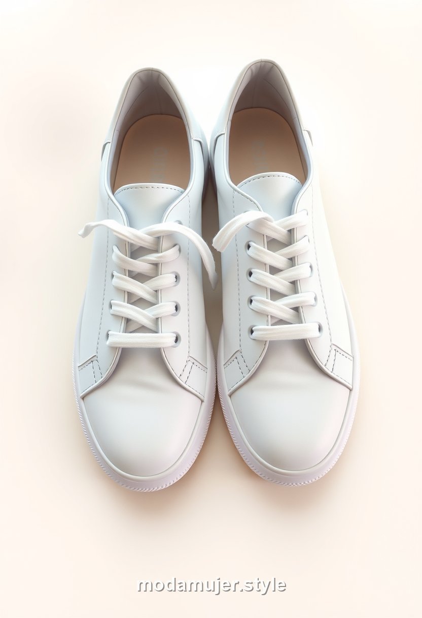 Zapatillas deportivas blancas minimalistas